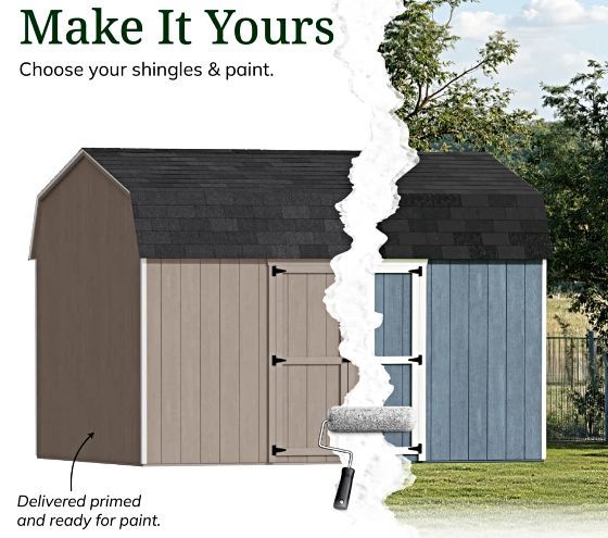 Customizable Exterior: Pre-Primed & Ready to Paint