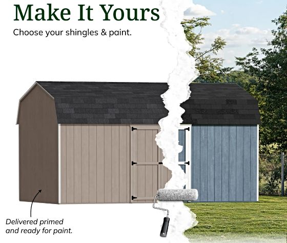 Customizable Exterior: Pre-Primed & Ready to Paint