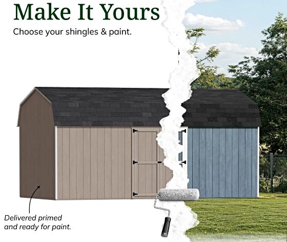 Customizable Exterior: Pre-Primed & Ready to Paint