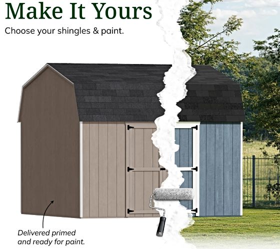 Customizable Exterior: Pre-Primed & Ready to Paint