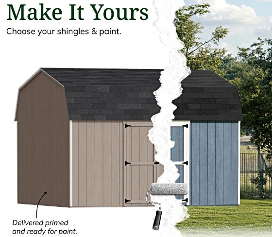 Customizable Exterior: Pre-Primed & Ready to Paint