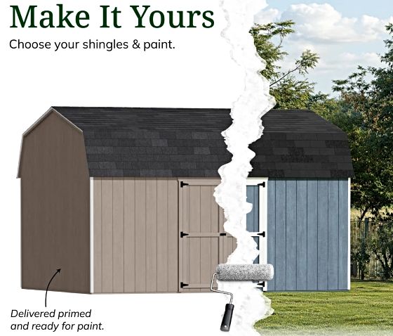 Customizable Exterior: Pre-Primed & Ready to Paint