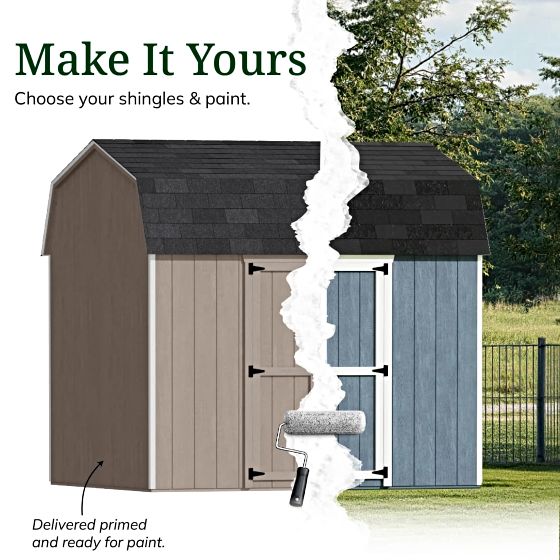 Customizable Exterior: Pre-Primed & Ready to Paint