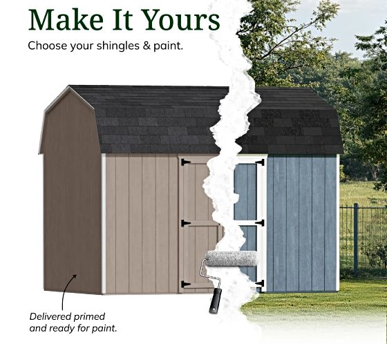 Customizable Exterior: Pre-Primed & Ready to Paint