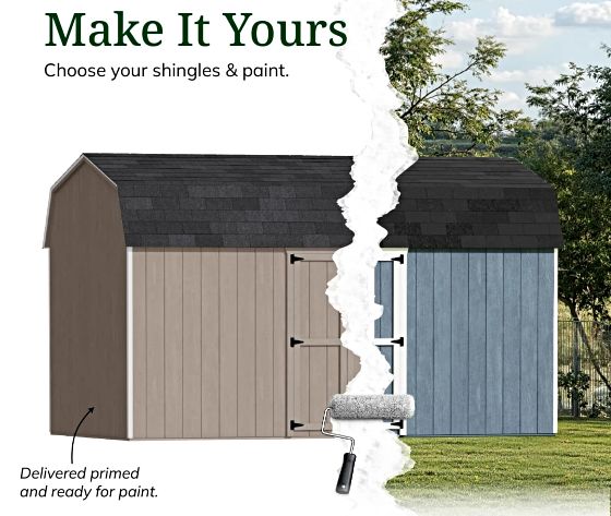 Customizable Exterior: Pre-Primed & Ready to Paint