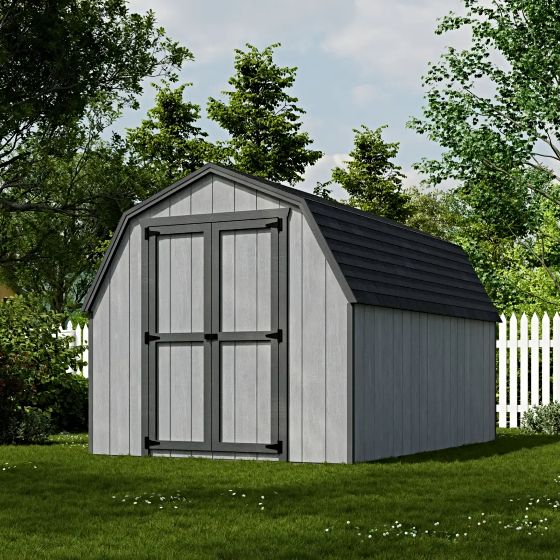 The Little Cottage Co. Value Gambrel Barns are expertly designed to provide the perfect storage solution for any space. With a focus on maximizing storage capacity while preserving a classic, timeless aesthetic, these sheds are built to suit your needs and elevate your outdoor area. Proudly made in the USA!