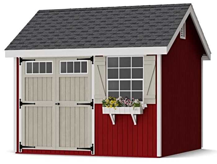 Little Cottage Co. 10x10 Colonial Pinehurst Wood Shed Kit