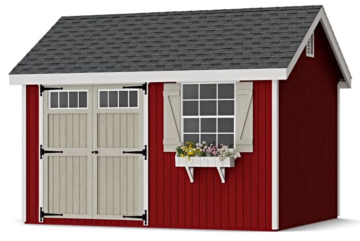 Little Cottage Co. 10x12 Colonial Pinehurst Wood Shed Kit