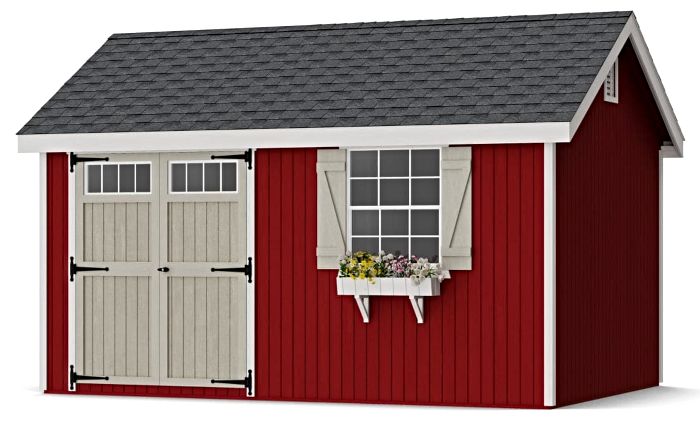 Little Cottage Co. 10x14 Colonial Pinehurst Wood Shed Kit