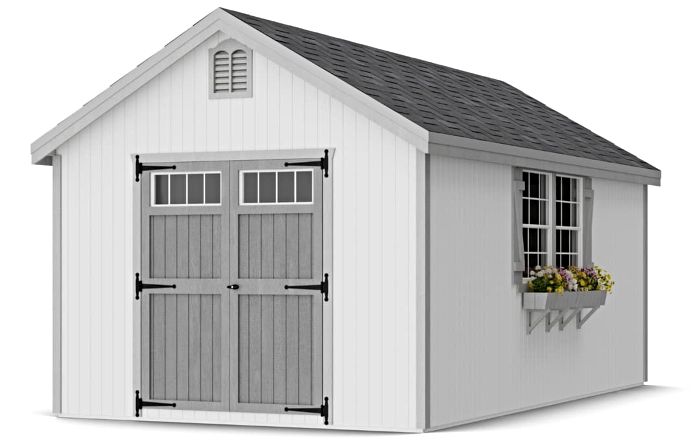Little Cottage Co. 10x18 Colonial Williamsburg Wood Shed Kit