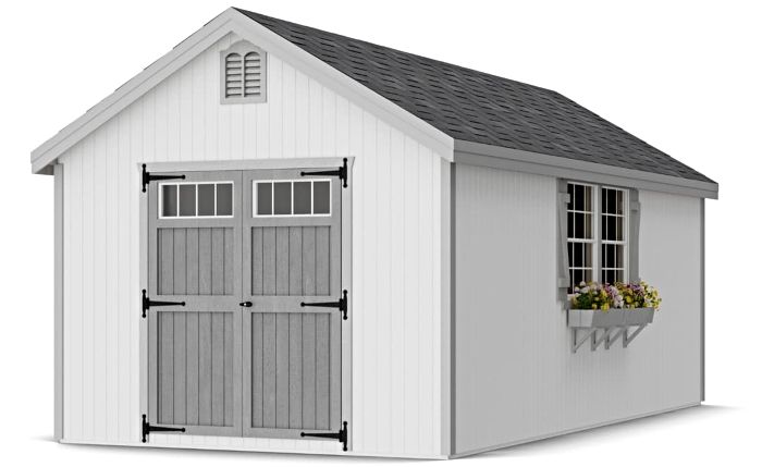 Little Cottage Co. 10x20 Colonial Williamsburg Wood Shed Kit