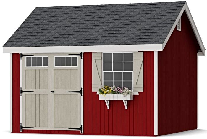 Little Cottage Co. 12x12 Colonial Pinehurst Wood Shed Kit