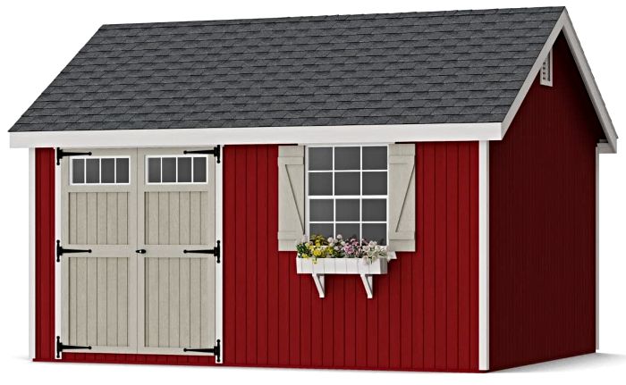 Little Cottage Co. 12x14 Colonial Pinehurst Wood Shed Kit