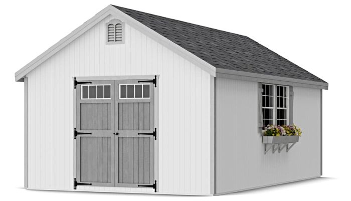 Little Cottage Co. 12x20 Colonial Williamsburg Wood Shed Kit