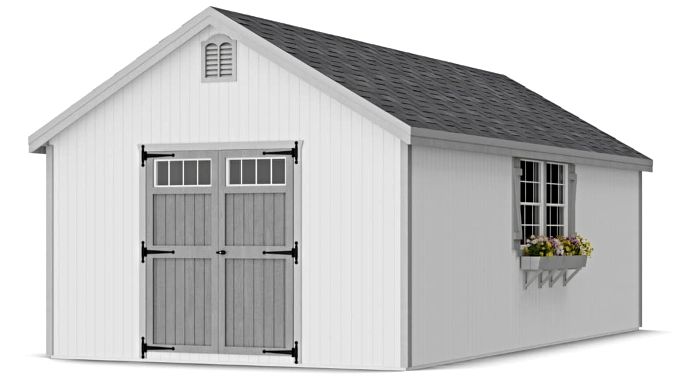 Little Cottage Co. 12x24 Colonial Williamsburg Wood Shed Kit