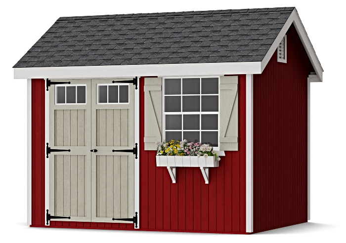 Little Cottage Co. 8x10 Colonial Pinehurst Wood Shed Kit