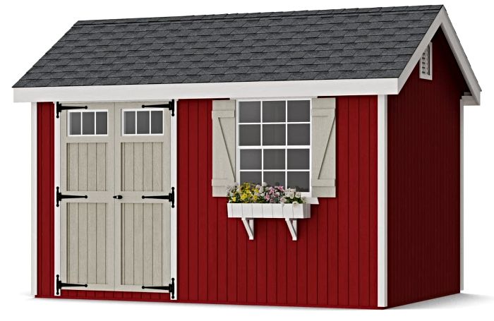 Little Cottage Co. 8x12 Colonial Pinehurst Wood Shed Kit