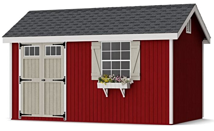 Little Cottage Co. 8x14 Colonial Pinehurst Wood Shed Kit