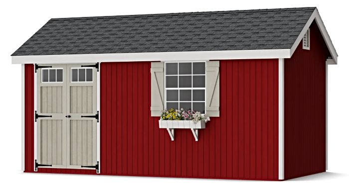 Little Cottage Co. 8x16 Colonial Pinehurst Wood Shed Kit