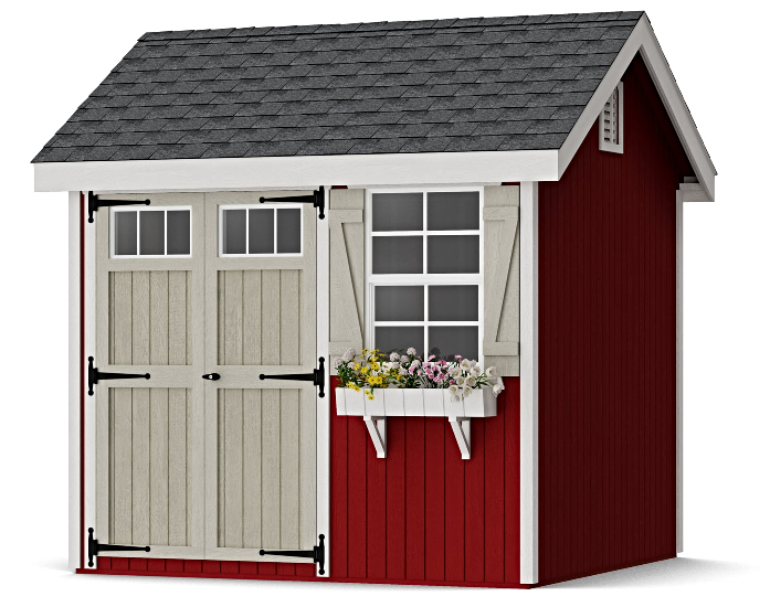 Little Cottage Co. 8x8 Colonial Pinehurst Wood Shed Kit