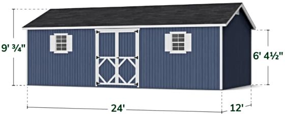 Classic Workshop Shed - Measurements