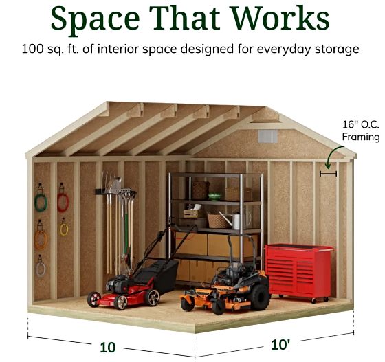 High Sidewalls & Spacious Interior for Maximum Storage