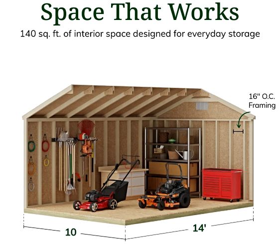 High Sidewalls & Spacious Interior for Maximum Storage