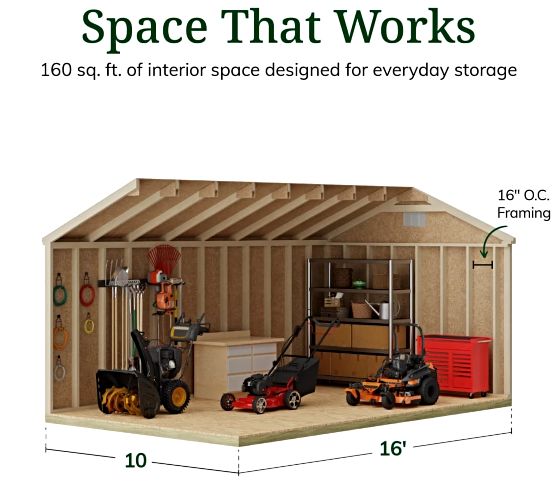 High Sidewalls & Spacious Interior for Maximum Storage