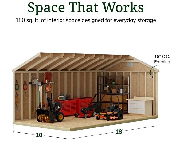 High Sidewalls & Spacious Interior for Maximum Storage