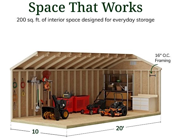 High Sidewalls & Spacious Interior for Maximum Storage