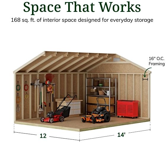 High Sidewalls & Spacious Interior for Maximum Storage