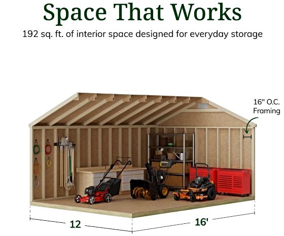 High Sidewalls & Spacious Interior for Maximum Storage