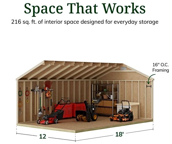 High Sidewalls & Spacious Interior for Maximum Storage