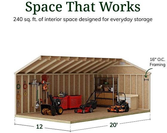 High Sidewalls & Spacious Interior for Maximum Storage