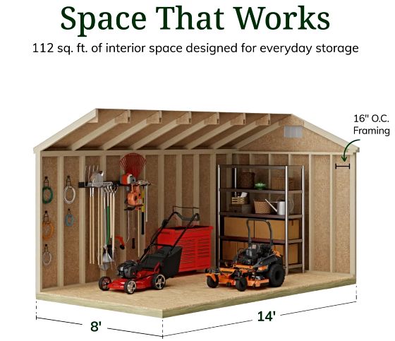 High Sidewalls & Spacious Interior for Maximum Storage