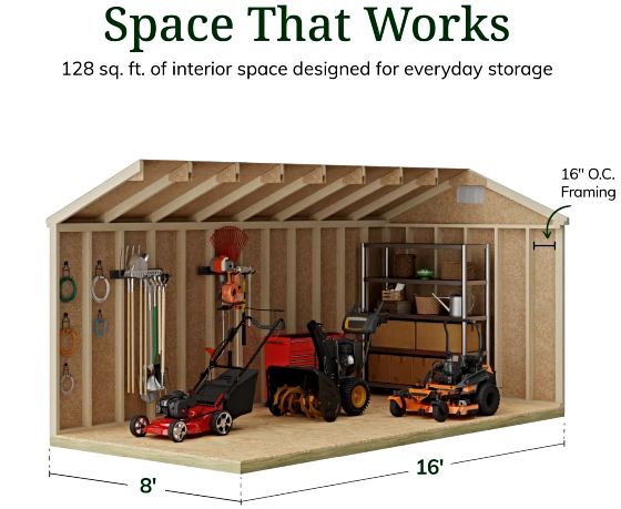 High Sidewalls & Spacious Interior for Maximum Storage