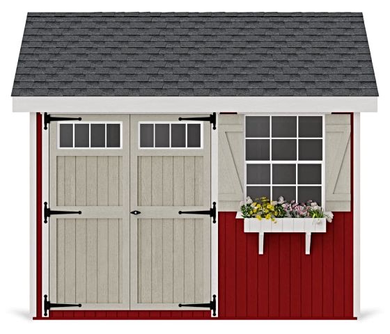 Introducing the Little Cottage Co. 10x10 Colonial Pinehurst Wood Shed Kit.