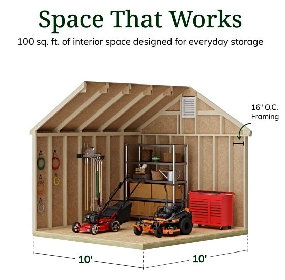 High Sidewalls & Spacious Interior for Maximum Storage