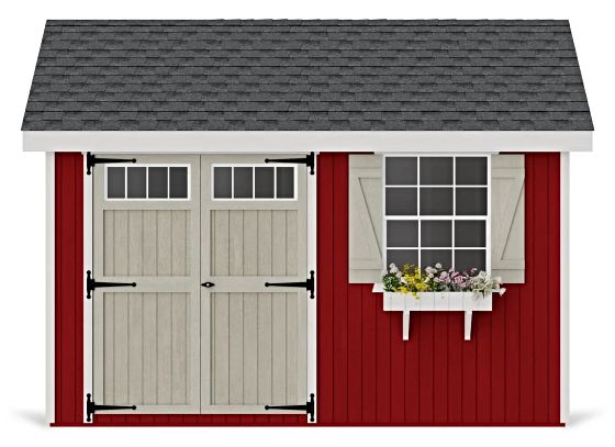Introducing the Little Cottage Co. 10x12 Colonial Pinehurst Wood Shed Kit.