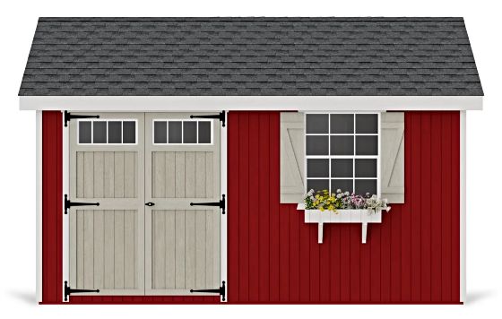 Introducing the Little Cottage Co. 10x14 Colonial Pinehurst Wood Shed Kit.