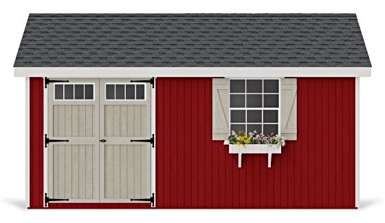 Introducing the Little Cottage Co. 10x16 Colonial Pinehurst Wood Shed Kit.