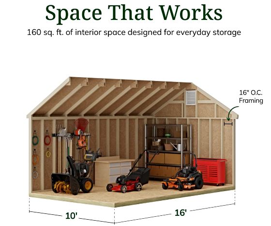 High Sidewalls & Spacious Interior for Maximum Storage