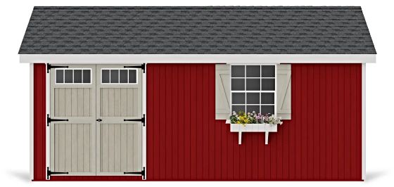 Introducing the Little Cottage Co. 10x18 Colonial Pinehurst Wood Shed Kit.