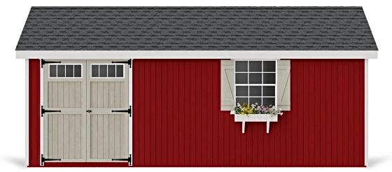 Introducing the Little Cottage Co. 10x20 Colonial Pinehurst Wood Shed Kit.