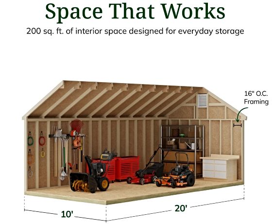 High Sidewalls & Spacious Interior for Maximum Storage
