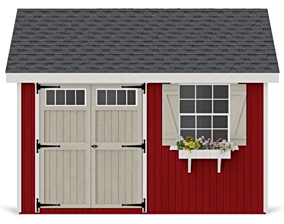 Introducing the Little Cottage Co. 12x12 Colonial Pinehurst Wood Shed Kit.