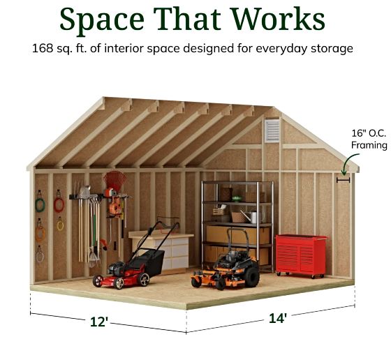 High Sidewalls & Spacious Interior for Maximum Storage