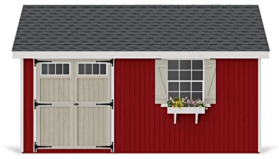 Introducing the Little Cottage Co. 12x16 Colonial Pinehurst Wood Shed Kit.