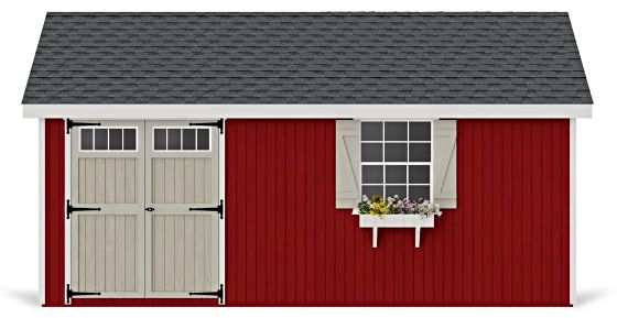 Introducing the Little Cottage Co. 12x18 Colonial Pinehurst Wood Shed Kit.