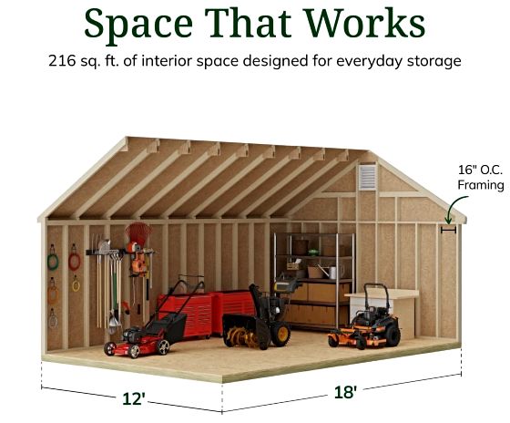High Sidewalls & Spacious Interior for Maximum Storage
